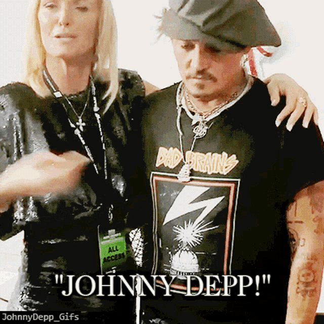 Johnny Depp Letitia Frye GIF - Johnny Depp Letitia Frye Christmas Pudding GIFs