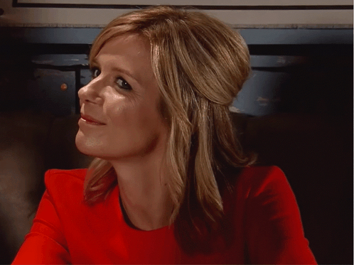 Leanne Giving A Side Eye While Smiling Coronation Street GIF - Leanne Giving A Side Eye While Smiling Coronation Street Corrie GIFs