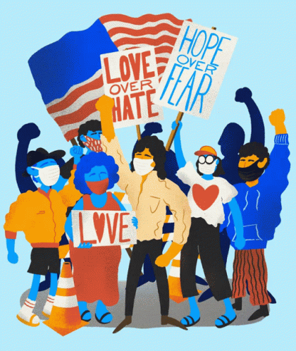 Moveon Love Over Hate GIF - Moveon Love Over Hate Hope Over Fear GIFs