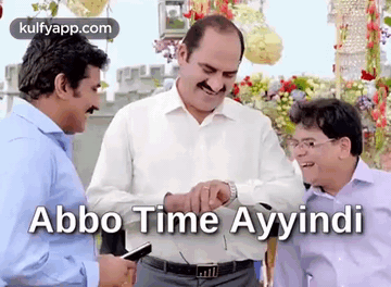 Abbo Time Ayyindi.Gif GIF - Abbo Time Ayyindi Rao Ramesh Time GIFs