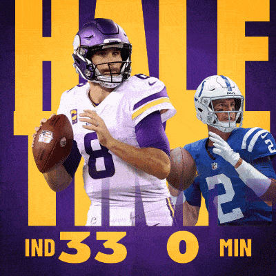 a poster for the indianapolis colts and minnesota vikings