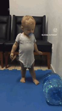 Baby Baby Kick GIF - Baby Baby Kick Baby Kicking Water Bottle GIFs