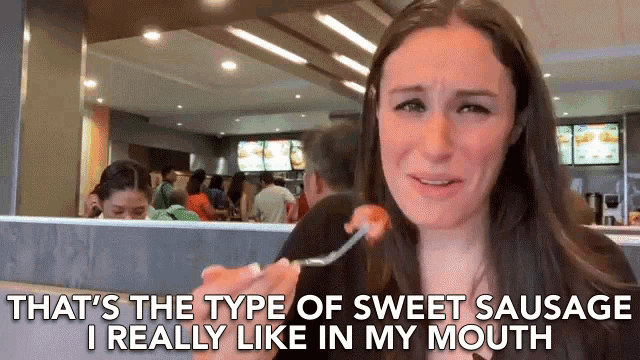 Thats The Type Of Sweet Sausage I Really Like In My Mouth Sausage GIF