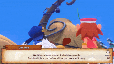 a screenshot of a video game that says old tree on it