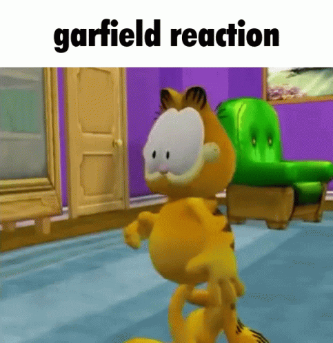 Garfield Reaction GIF - Garfield Reaction Shocked GIFs