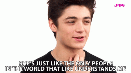 Shes Just Like The Only People In The World That Like Understands Me Asher Angel GIF - Shes Just Like The Only People In The World That Like Understands Me Asher Angel Whes The Only One That Understands Me GIFs