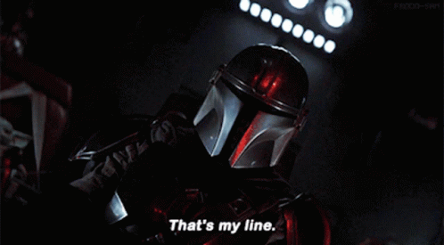 The Mandalorian Thats My Line GIF - The Mandalorian Thats My Line My Line GIFs