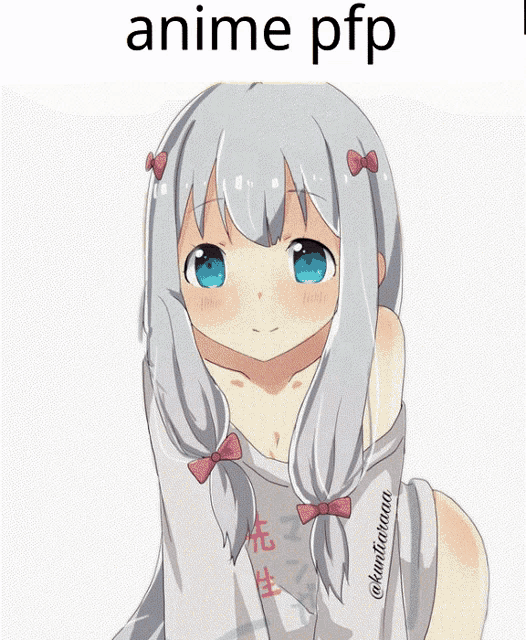 a picture of a man with a girl 's face on his face and the words anime pfp below it