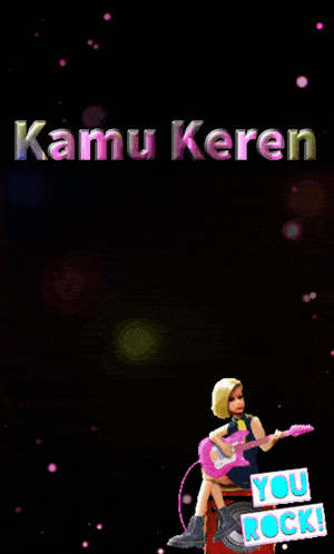 a poster for starmaker indonesia shows a man with a towel around his neck and a girl playing a guitar