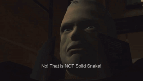 No That Is Not Solid Snake Mgs2 GIF - No That Is Not Solid Snake Mgs2 Metal Gear Solid 2 GIFs
