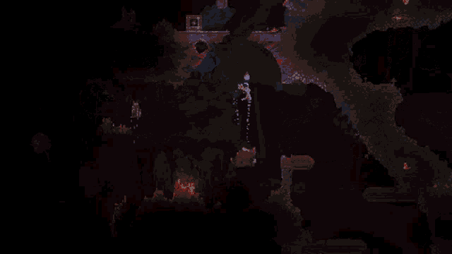 a computer screen shows a lightning bolt coming out of the ground