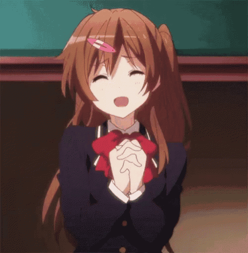 a girl with brown hair and a pink clip in her hair is smiling