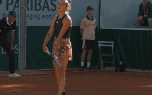 Clara Burel Serve GIF - Clara Burel Serve Tennis GIFs