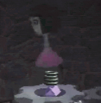 a light bulb with a purple light on it