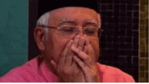 Despair Najib GIF - Despair Najib Mouth Cover GIFs