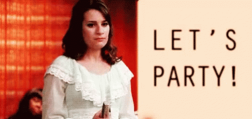 Lets Party Glee GIF - Lets Party Glee Cheers GIFs