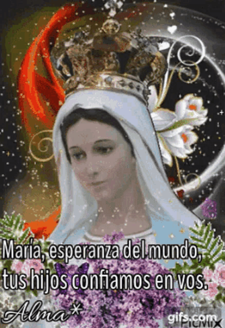 a painting of a woman with a crown on her head