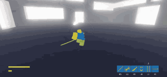 a screenshot of a video game shows a character holding a sword