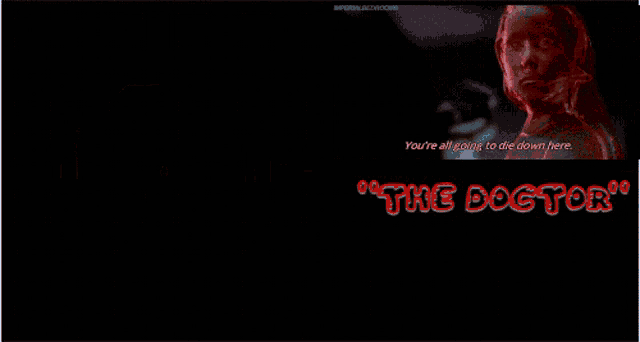 a poster for a movie called the doctor with a red umbrella