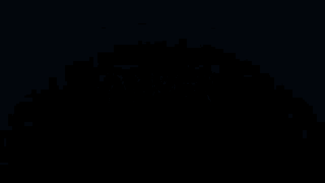a blue background with a circle of lights in the middle of it
