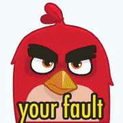 Your Fault GIF - Your Fault Angry Birds Blaming GIFs