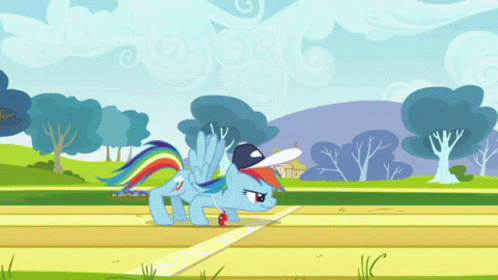 Rainbow Dash My Little Pony GIF - Rainbow Dash My Little Pony Race GIFs