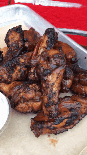 Bbq Chicken Wings Food GIF - Bbq Chicken Wings Chicken Wings Wings GIFs