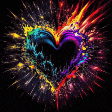 a colorful heart with the words soul color written above it