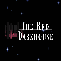 a black background with the words the red darkhouse