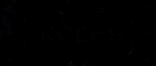 a black background with the word roles in red
