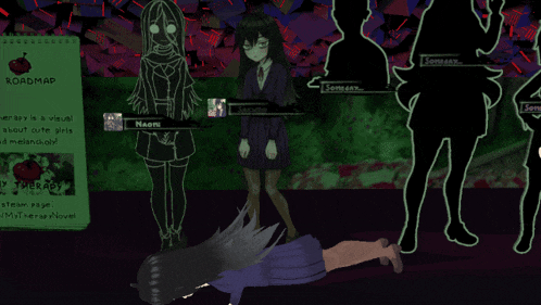 a screenshot of a video game with the word roadmap on the top
