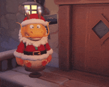 a smiley face is above a stuffed animal in a doorway
