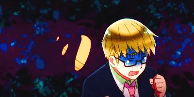 a man in a suit and tie is making a surprised face