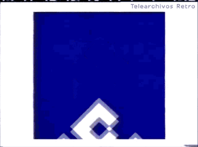 a blue and white graphic with the words telearchivos retro on the bottom