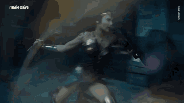 gal gadot went through some seriously intense training in a marie claire ad