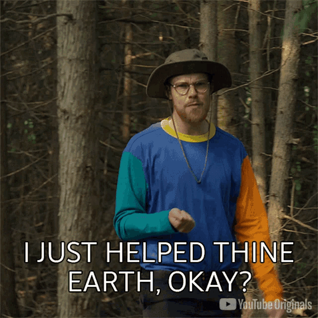 I Just Helped Thine Earth Okay Gregory Brown GIF - I Just Helped Thine Earth Okay Gregory Brown Shut It Off Asap GIFs