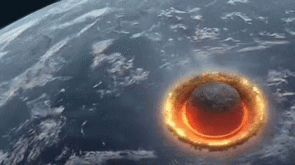 地球爆発 破壊　宇宙 GIF