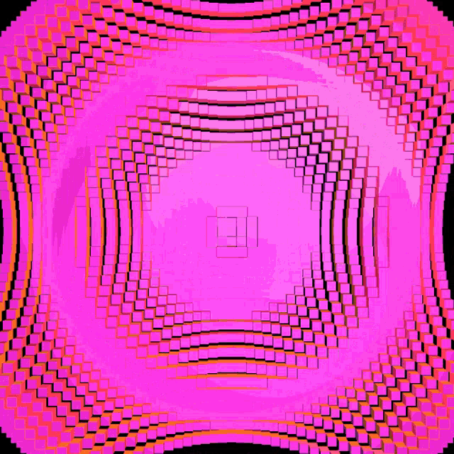 a pink background with a square in the middle