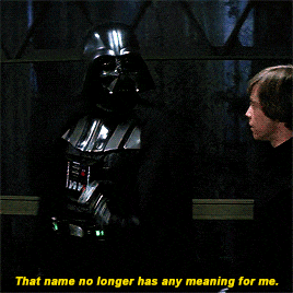 darth vader talking to luke skywalker in a star wars scene
