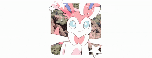 a cartoon drawing of a pink and white rabbit