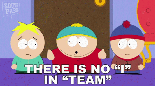 There Is No I In Team Eric Cartman GIF - There Is No I In Team Eric Cartman Butters Stotch GIFs