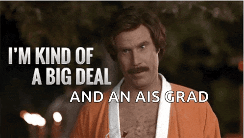 a man in a robe says i 'm kind of a big deal and an aisgrad