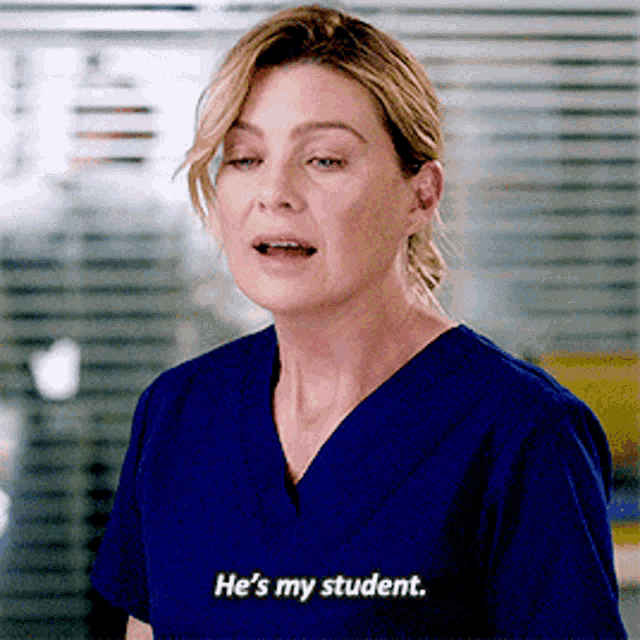 Greys Anatomy Meredith Grey GIF - Greys Anatomy Meredith Grey Hes My Student GIFs