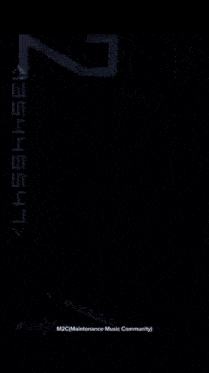 a logo for m2c maintenance music community is on a black background