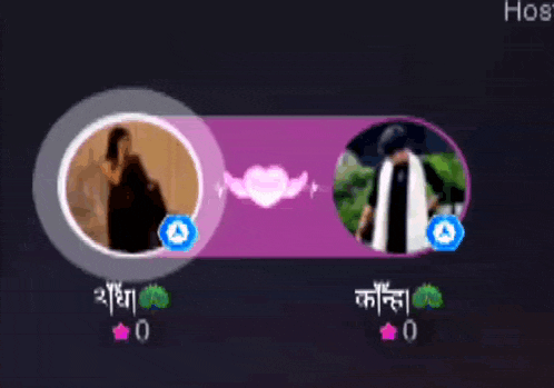 a woman and a man in circles with numbers 0 and 0 on them