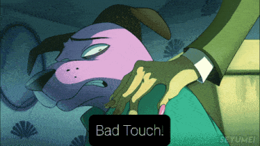 Courage The Cowardly Dog Freaky Fred GIF - Courage The Cowardly Dog Freaky Fred Bad Touch GIFs