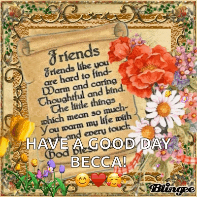 a picture of flowers and a poem that says `` friends like you are hard to find warm and caring thoughtful and kind .