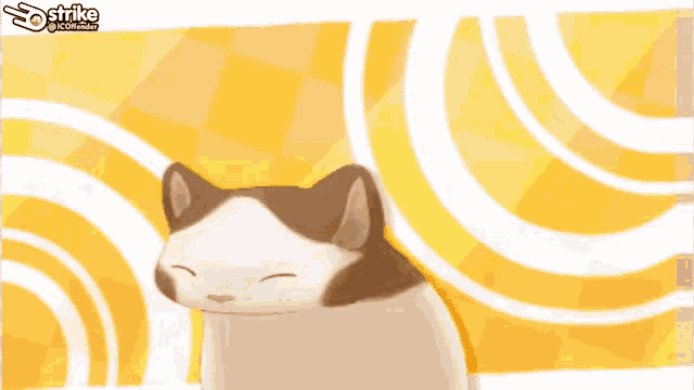 two cats are looking at each other and one has a bitcoin logo on its face