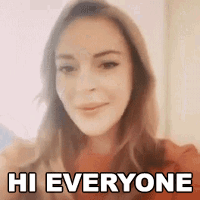 Hi Everyone Lindsay Lohan GIF - Hi Everyone Lindsay Lohan Cameo GIFs