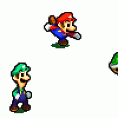 Luigi Mario GIF - Luigi Mario Shell GIFs